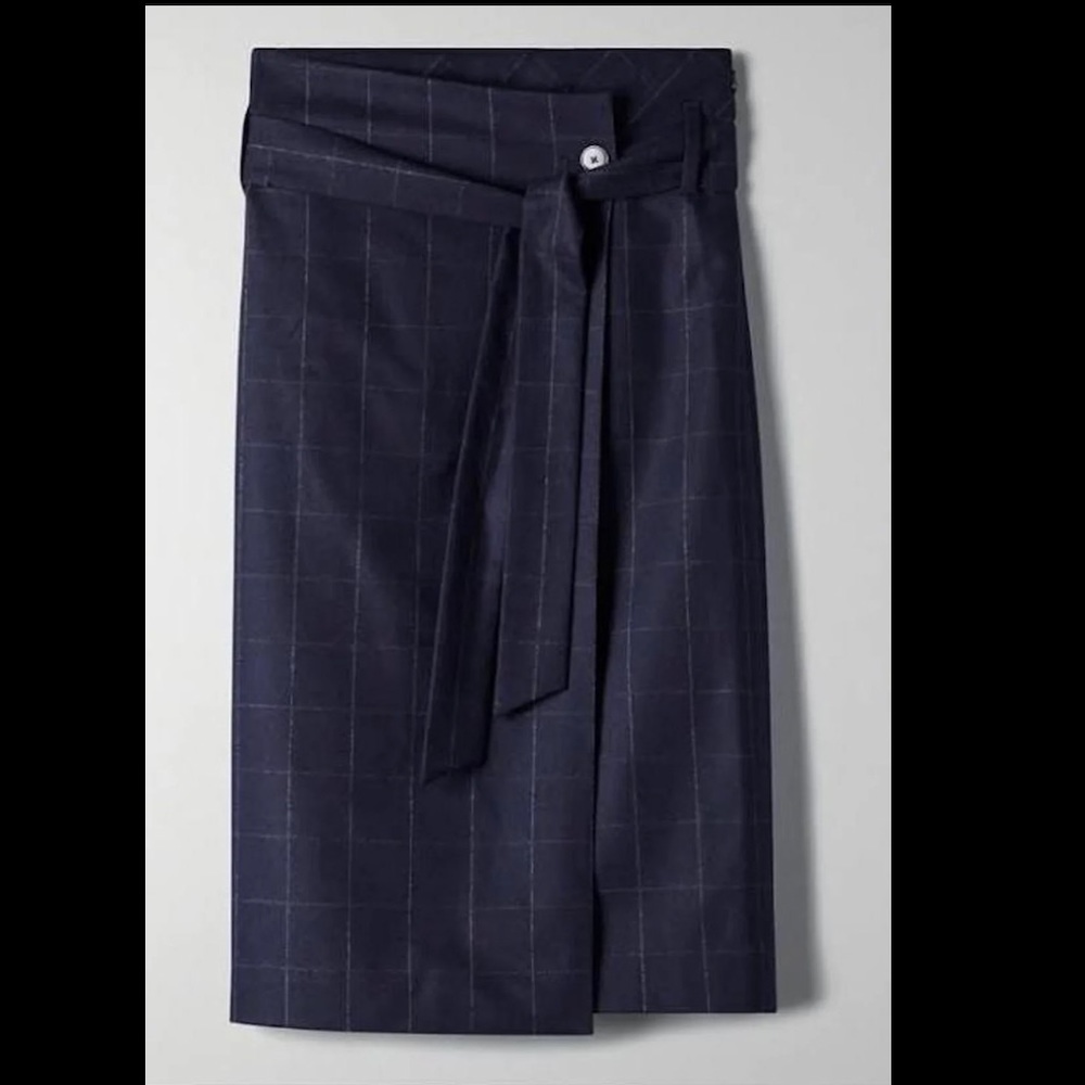 Aritzia Babaton Karl Wool Cashmere Skirt